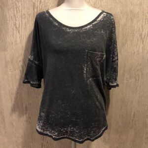 Urban X Bleached Grey Short-Sleeve Pocket Shirt